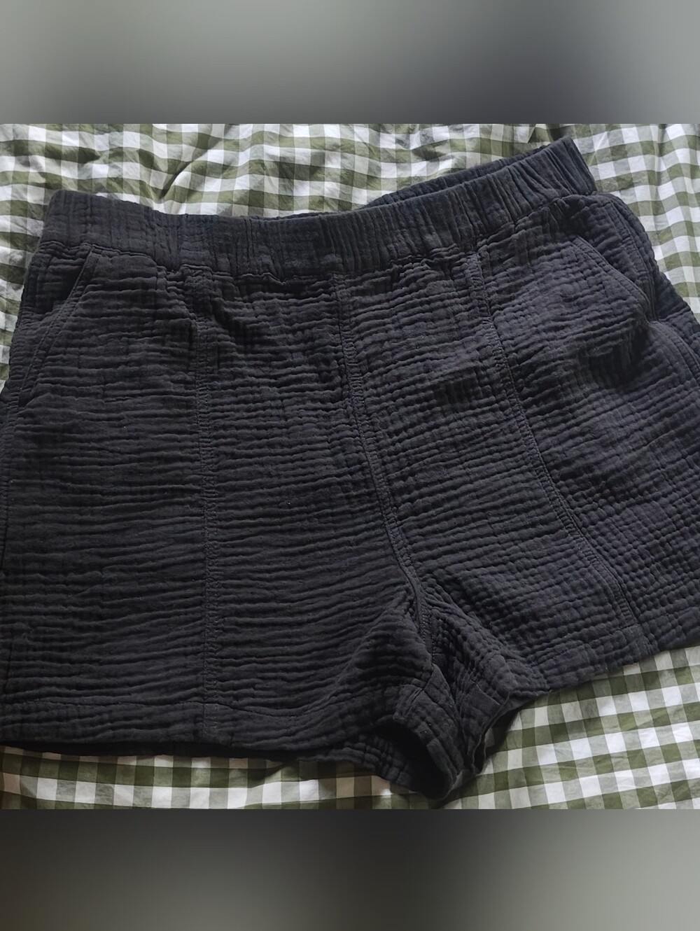 Madewell Black Gauze Shorts Size XL